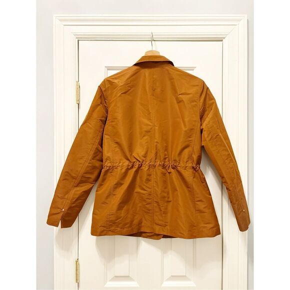 Lafayette 148 New York Porsha Drawstring Jacket Size M Brown travel Packable - Picture 4 of 6